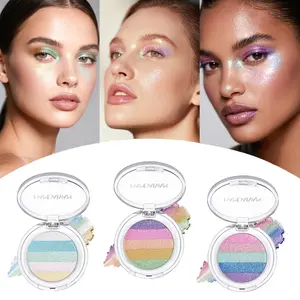 Diamond Rainbow Eyeshadow With Shimmering Micro-Glimmer, Holographic And Color-Changing Metallic Micro-Glimmer Eyeshadow, Long-Lasting, High-Pigment, Metallic Texture, Sparkling Glitter Eyeshadow For Eye Makeup. highlight face powder tiktokshopspringglowu