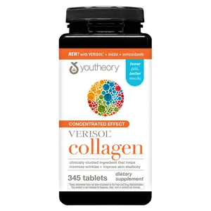 Youtheory Verisol Collagen Plus Biotin 345 Tablets for Skin Hair & Nails Health Supplement with Vitamin C & Hydrolyzed Collagen