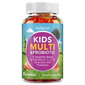 Balincer Children's Multivitamin + Probiotic Health Supplement, for immune system health, 60 capsules
