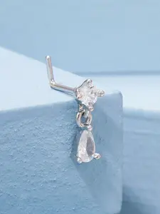 Cute Dangle Nose Stud for Women, Stainless Steel L Shape Nose Rings, 20gauge 18gauge Nose Piercing Jewelry