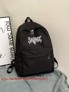 Gothic Sharp Font Savage, Punk Streetwear Style, Nylon Material, Easy Care, Suitable for Daily Use, High Visibility Design