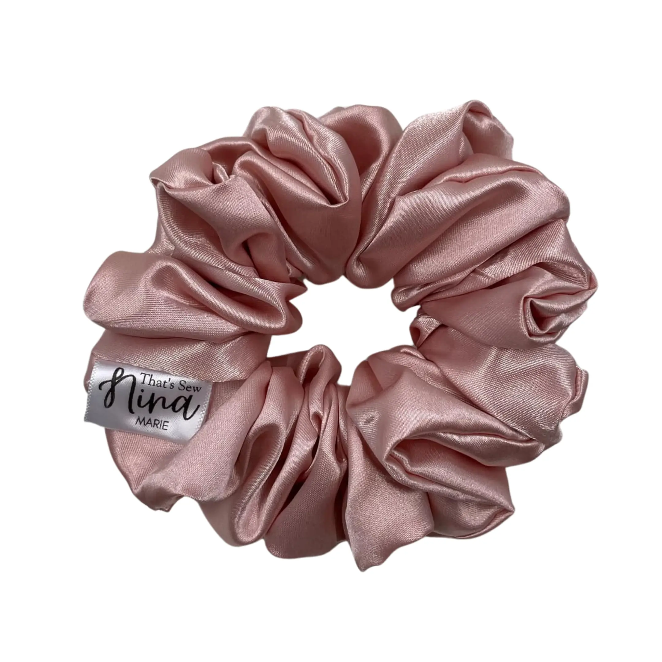 The BALLET PINK XL Satin Scrunchie - Handmade Sleek Design for Messy Buns & Ponytails, Reduces Hair Breakage, Soft and Stylish Accessory