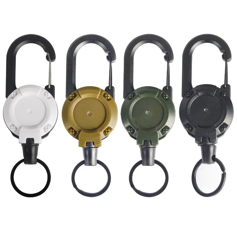 3 In 1 new multifunctional Retractable Pull Reel Carabiner , Strong Steel Wire Rope Buckle,Outdoor Sport  Tool  accessories