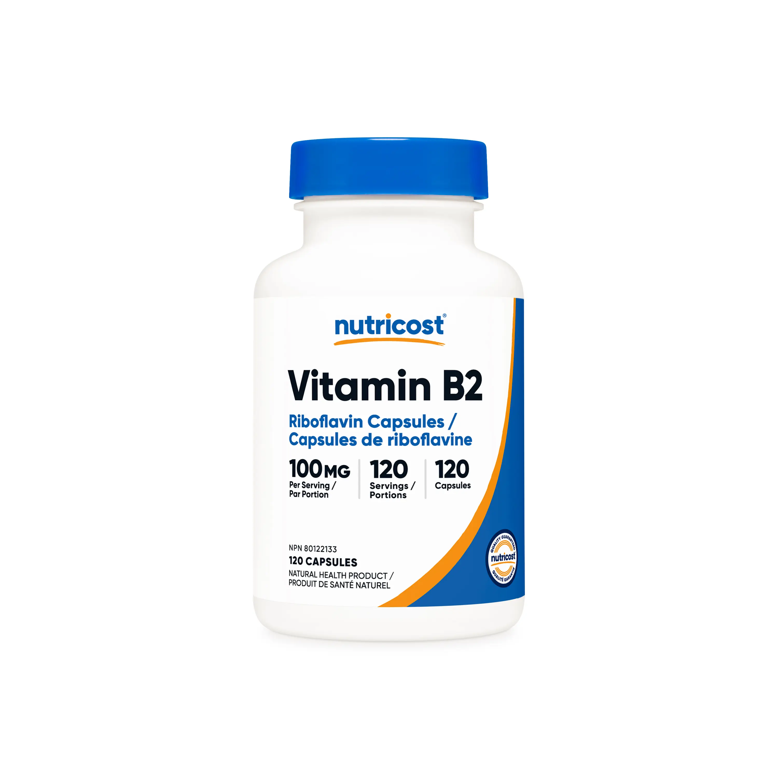 Nutricost Vitamin B2 (Riboflavin) Capsules