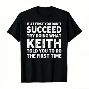 [100% Cotton] 100% Cotton Playful Keith Meme Graphic Tee |   Funny Gift Idea For Keith Fans