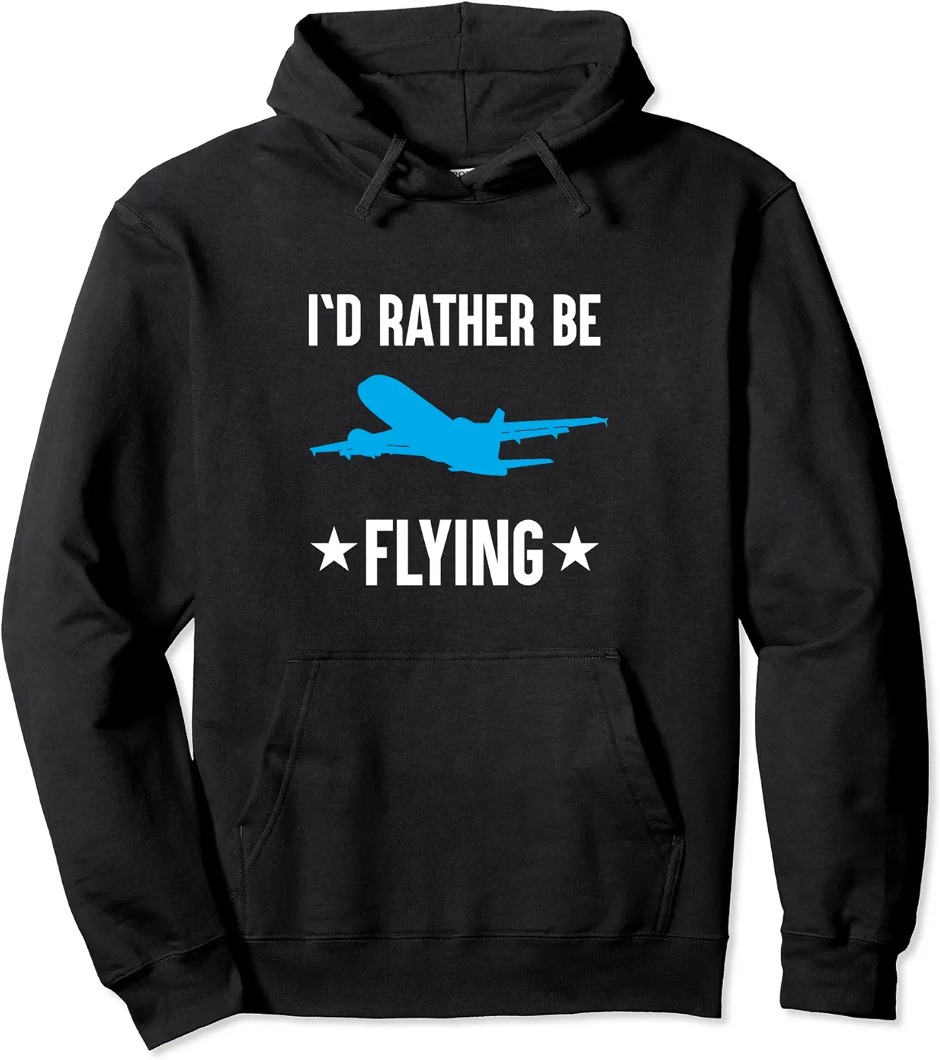 I'd Rather Be Flying Funny Airplane Pilot Vintage Man Men Pullover Hoodie - Janessaho Shop 76B09SRWKKYG