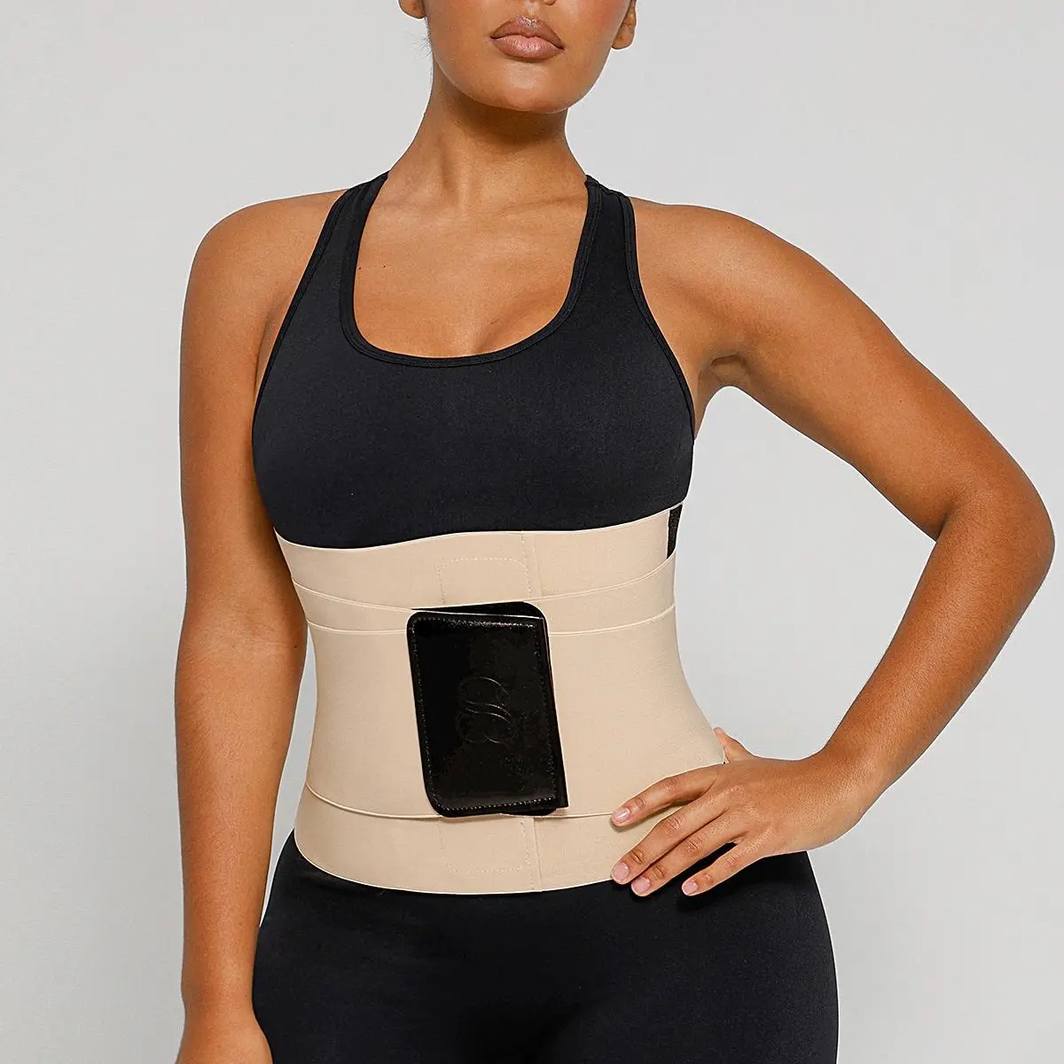 Shapellx NeoSweat Triple Constricting power Latex Waist Trainer Segmented Workout Shapewear Belts
