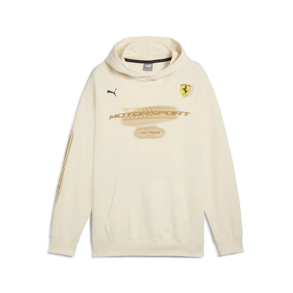 PUMA Mens Scuderia Ferrari Race Desert Sun Las Vegas Hoodie Casual Outerwear Casual - Off White