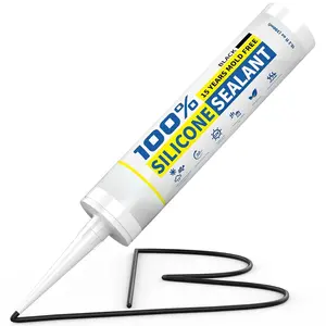 Black  Caulk & Sealant,    Caulking,  Sealant Caulking for Kitchen, Bathroom, RV, Interior & Exterior Use, Shrink & Crack Proof, 10.2 FL. OZ/300ML, 1 Pack