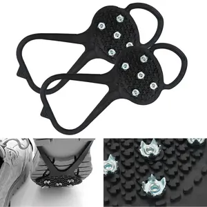 5 Tooth Ice Climbing Spikes, Non-Slip Mountaineering Hiking Shoes, Durable Anti-Slip Shoe Cleats, Outdoor Sports Equipment for Men & Women, Track Shoes Spikes Covers