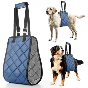 Adjustable Dog Sling Lift Harness for Large Dogs, Hind Leg Support Portable Soft Rehab Harness for Weak Rear Legs, for Senior Injured Disabled Dogs After Surgery