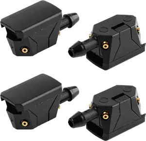 Front Windshield Washer Nozzles 4PCS, 4-Hole Wiper Sprayer Replacement, Universal Car Washer Jet Nozzle for Left & Right