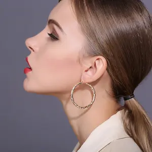 European And American Art Designer Circle Shape earrings