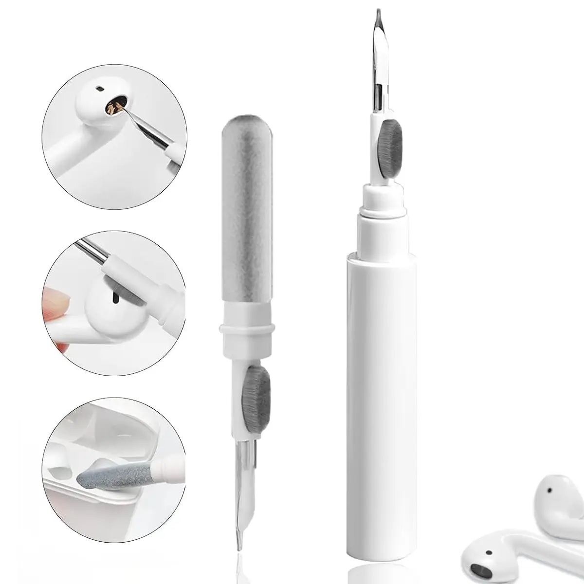 Cleaner Kit for Airpods,Earbuds Cleaning kit for Airpods Pro 1 2 3, Multi-Function Cleaning Tool with Brush for Wireless Earphones Bluetooth Headphone