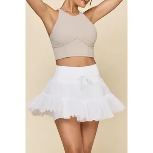 Pirouette Skort - Cool White