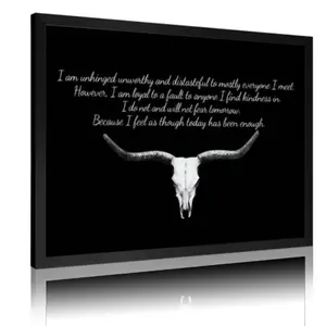 Fear and Fridays Poster, Country Music Lyrics, Fear AndFriday's (poem), Western Decor - Decor Home Decoration