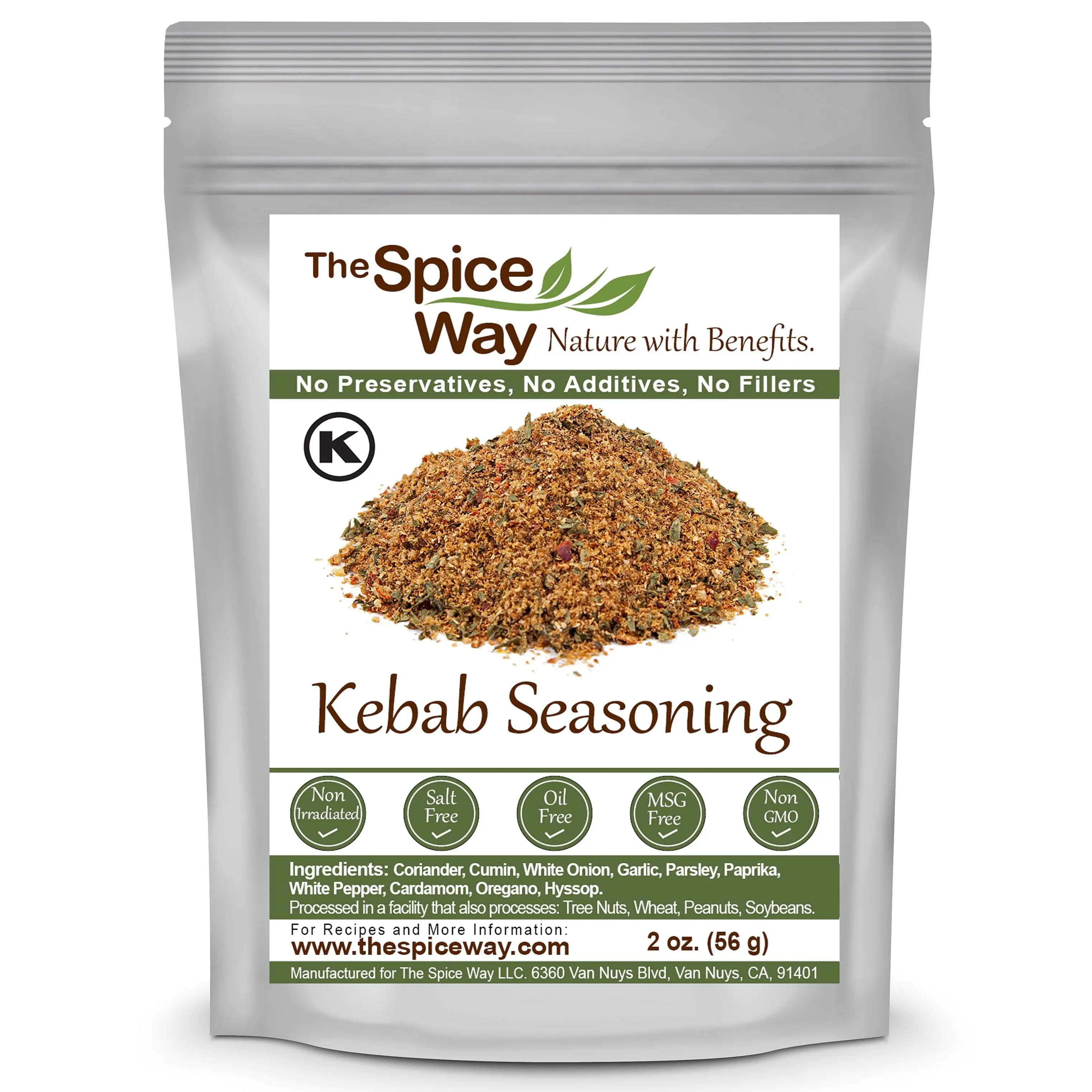 The Spice Way Kebab Seasoning - Middle Eastern Versatile Blend for Meat & Poultry