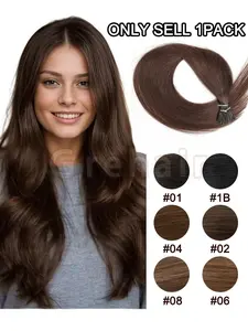 50pcs I Tip Human Hair Extensions, Real Human Hair, Micro Loop Technology, Can Be Permned and Styled