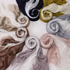 Two Color Mix Modal Cotton Hijab Scarf