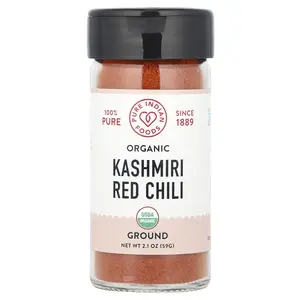 Pure Indian Foods Organic Kashmiri Red Chili, Ground, 2.1 oz (59 g)