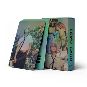 Spot 55 Pce/set Idol JIMIN Laser Card MUSE Park Ji Min WHO SOLO Lomo Card Poster Photocards Collect Cards Postcards Fans Gifts