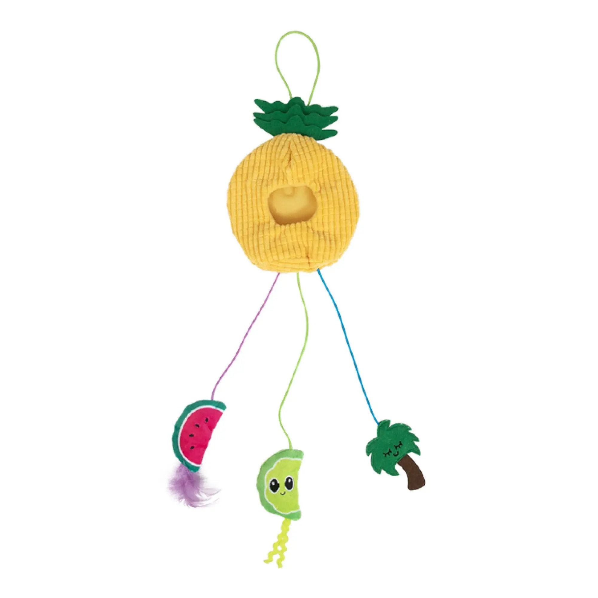 Quirky Kitty Tropical Teaser Doornob Dangler Cat Toy