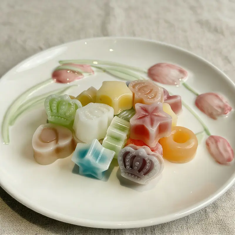 Wax Bottle Candy 3.5 oz Variety Fruit Jelly Filled Lychee Blueberry Lemon Strawberry Orange Adorable Mini Shapes Edible Wax Sweet Bite Size Snack for Women Kids Teens