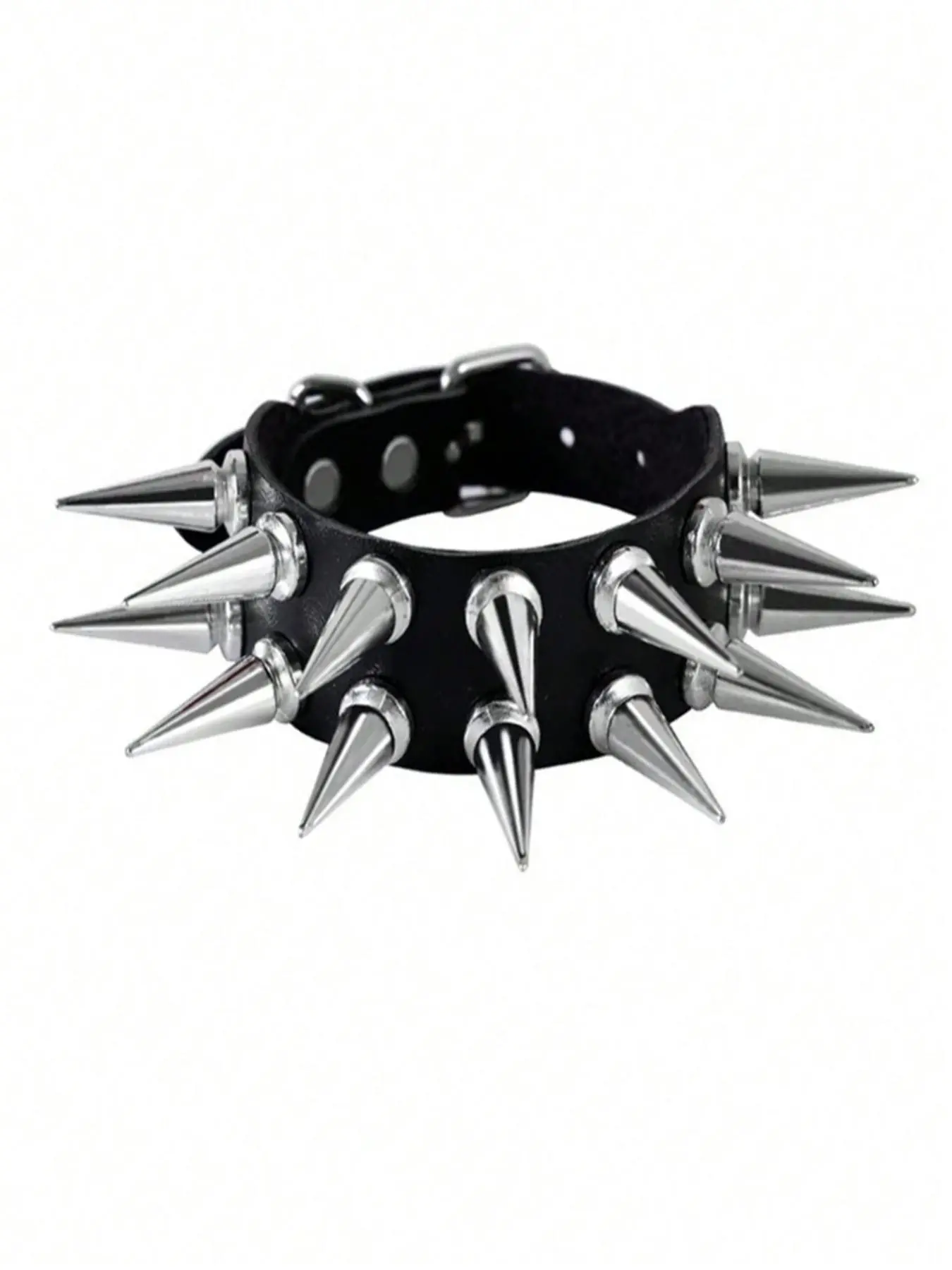 Punk Style Spiked Decor PU Leather Link Bracelet, Fashionable Jewelry for Women & Men, Trendy Versatile & Exquisite Jewelry for Birthday Gifts, Fashion Bracelets for Parties & Daily Wear