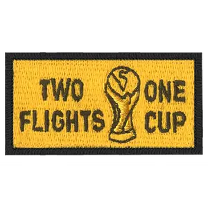 26-05 Two Flights One Cup Embroidered Pencil Tab