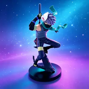 One Piece Kakashi Hatake Collectible Statue, Naruto Shippuden Anbu Form, Two Head Options, PVC Material, Color Box Packaging
