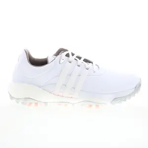 Adidas Tour360 22 GV9662 Womens White Leather Lace Up Athletic Golf Shoes