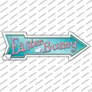 Easter Bunny Novelty Arrow Sticker Decal