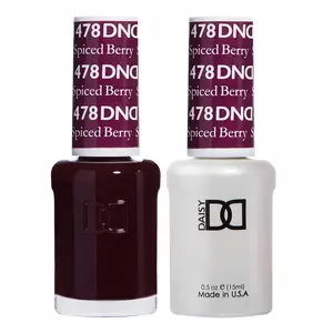 DAISY DND Gel & Polish Duo 478 Spiced Berry, 0.5 oz Nail Supplies Manicure Cosmetic Bottle, USA-Made Nail Art Set for Stylish Finish, Gel Nail Polish