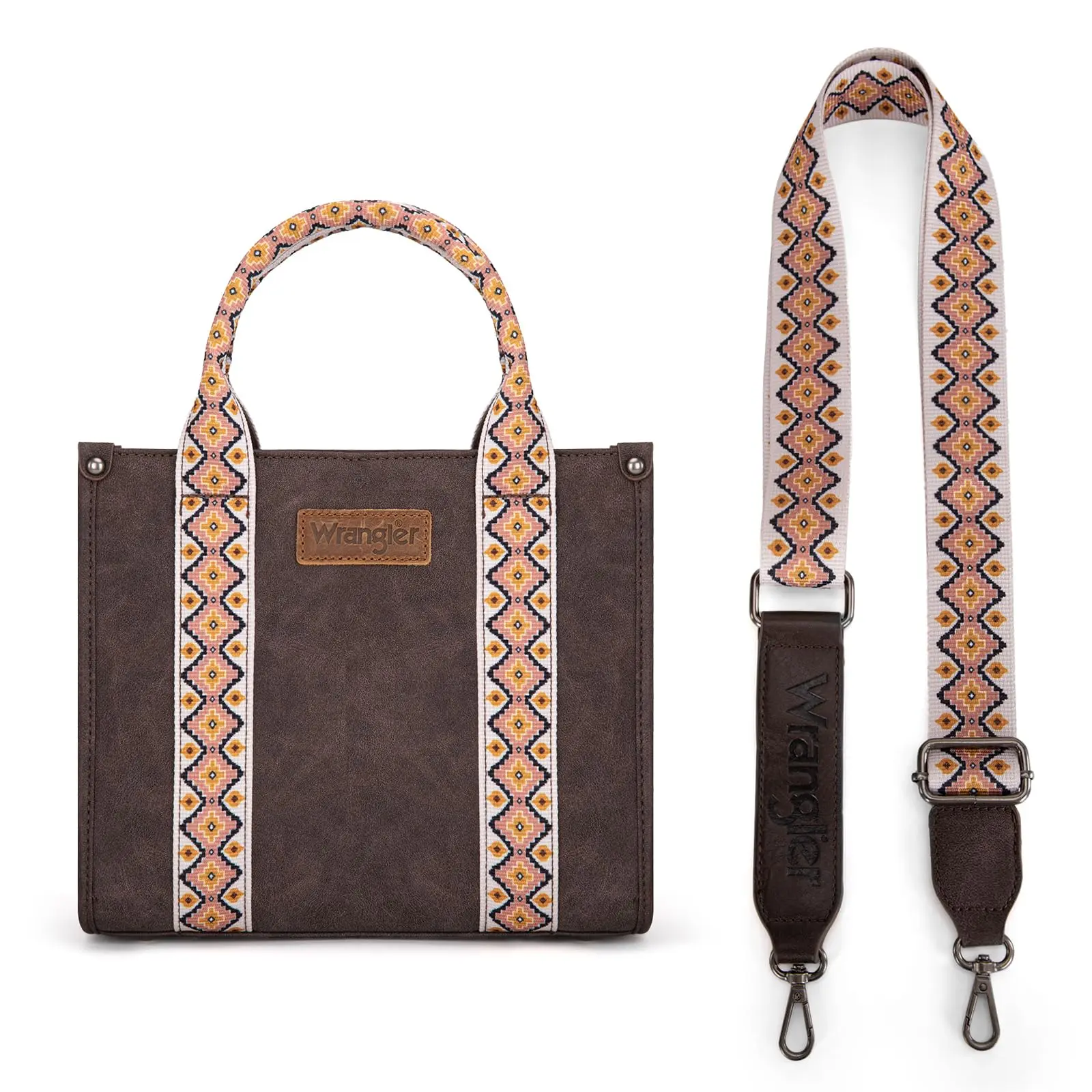 Wrangler Aztec Tote Bag for Women Boho Shoulder Purse