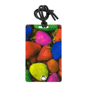 212 MAIN PVC 2057 Stylish Secure Luggage Tag - Personalized Essential Travel Accessory with Hidden Info Slot, Rivet Fastener, Elastic Bungee, for Backpacks, Airplane Travel Accessories