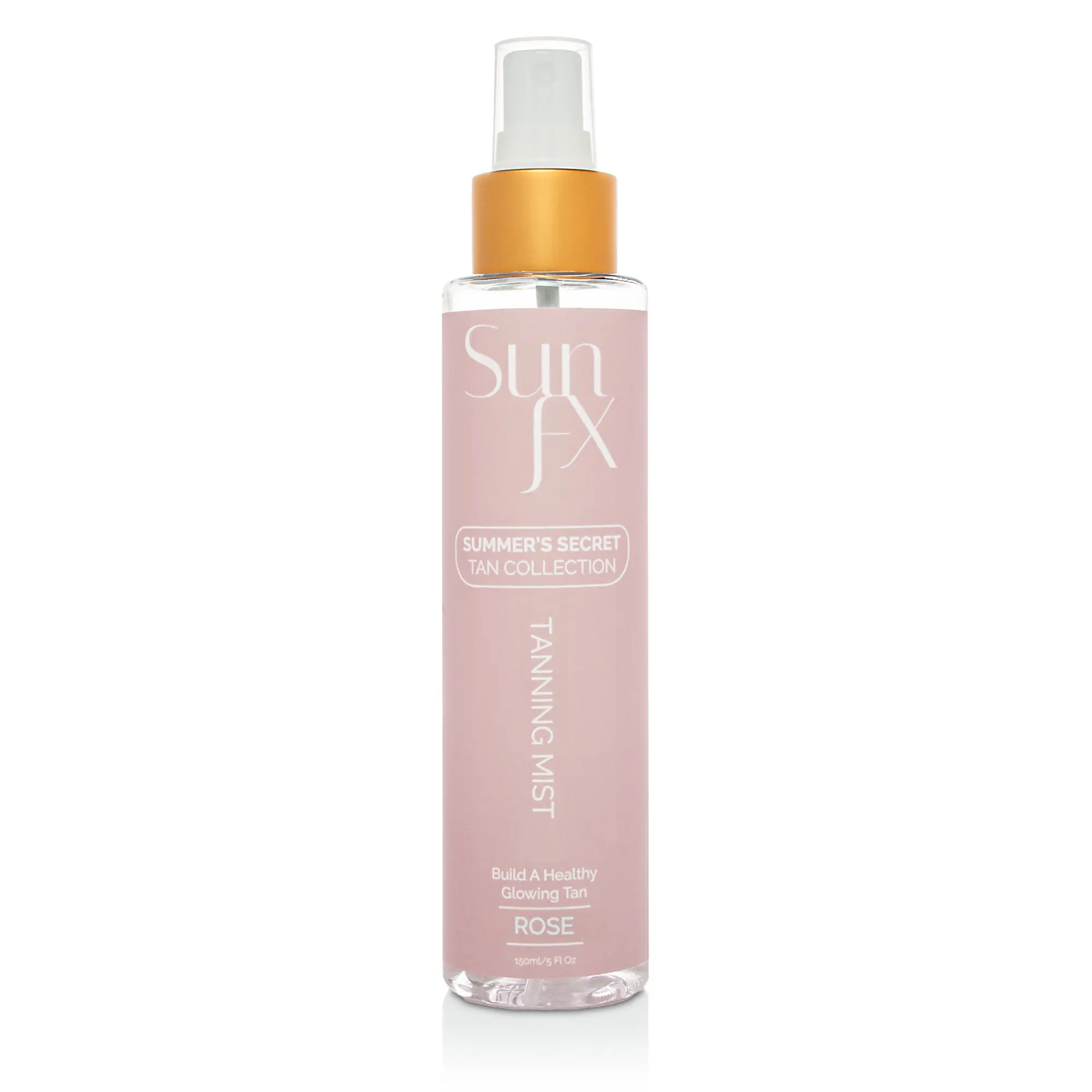 SunFX Tanning Mist for Face & Body | Ultra Hydrating | Hyaluronic Acid | Vegan | Cruelty-Free | Long Lasting Self Tanner Rose - 5floz Moisturizer Radiant
