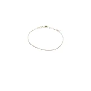 SHASHI Micro Teeny Tiny Tennis Bracelet in Silver