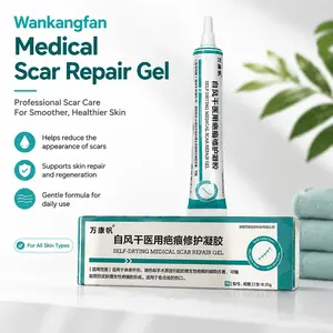 Wankangfan Scar Gel, For Hypertrophic Scars From Surgery, Burns & Injuries, Helps Improve Scars & Prevent Scar Formation For Closed Wounds