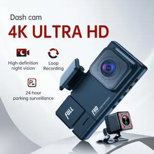 TikTok Viral 4K Ultra HD Dash Cam, 2160P Car Camera with Smart Loop Recording, 24-Hour Parking Monitoring, Night Vision, Large F2.0 Aperture, Phone App Connection for Driving Safety, Dashcam