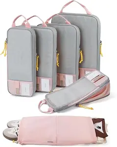 BAGSMART 6 Set /4 Set/2 Set Compression Packing Cubes for Travel, Lightweight Luggage Organizer Bags, Durable Space Saver Bags Travel Essentials