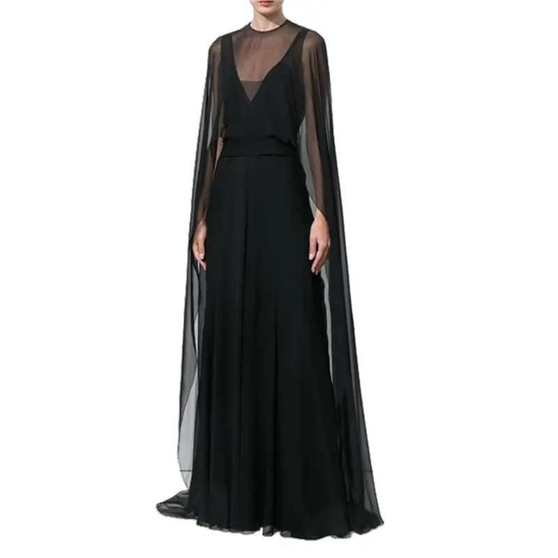 open lace back dress Iridescent Black Shawl – Central Chic