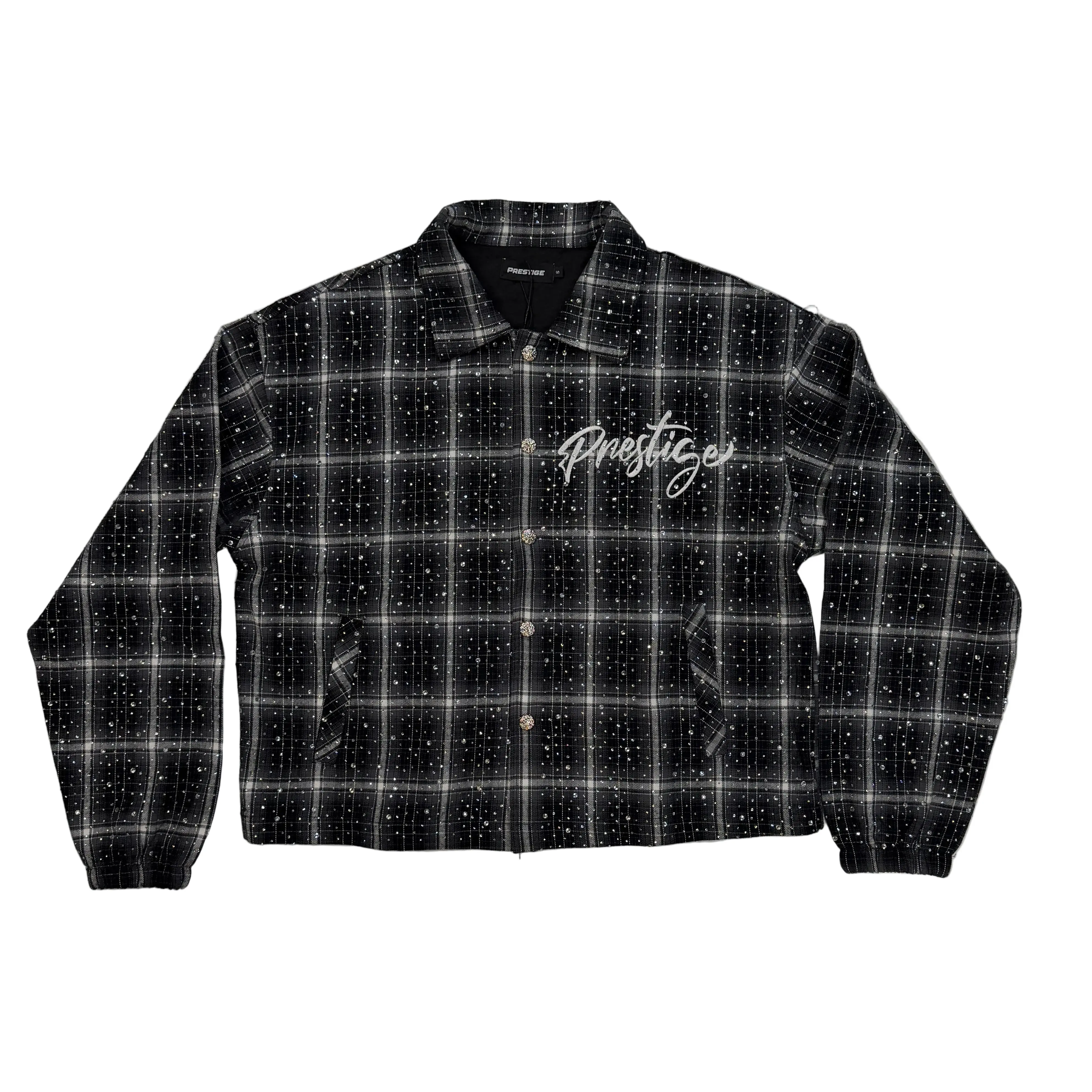 Prestige Rhinestone Flannel (BLACK)