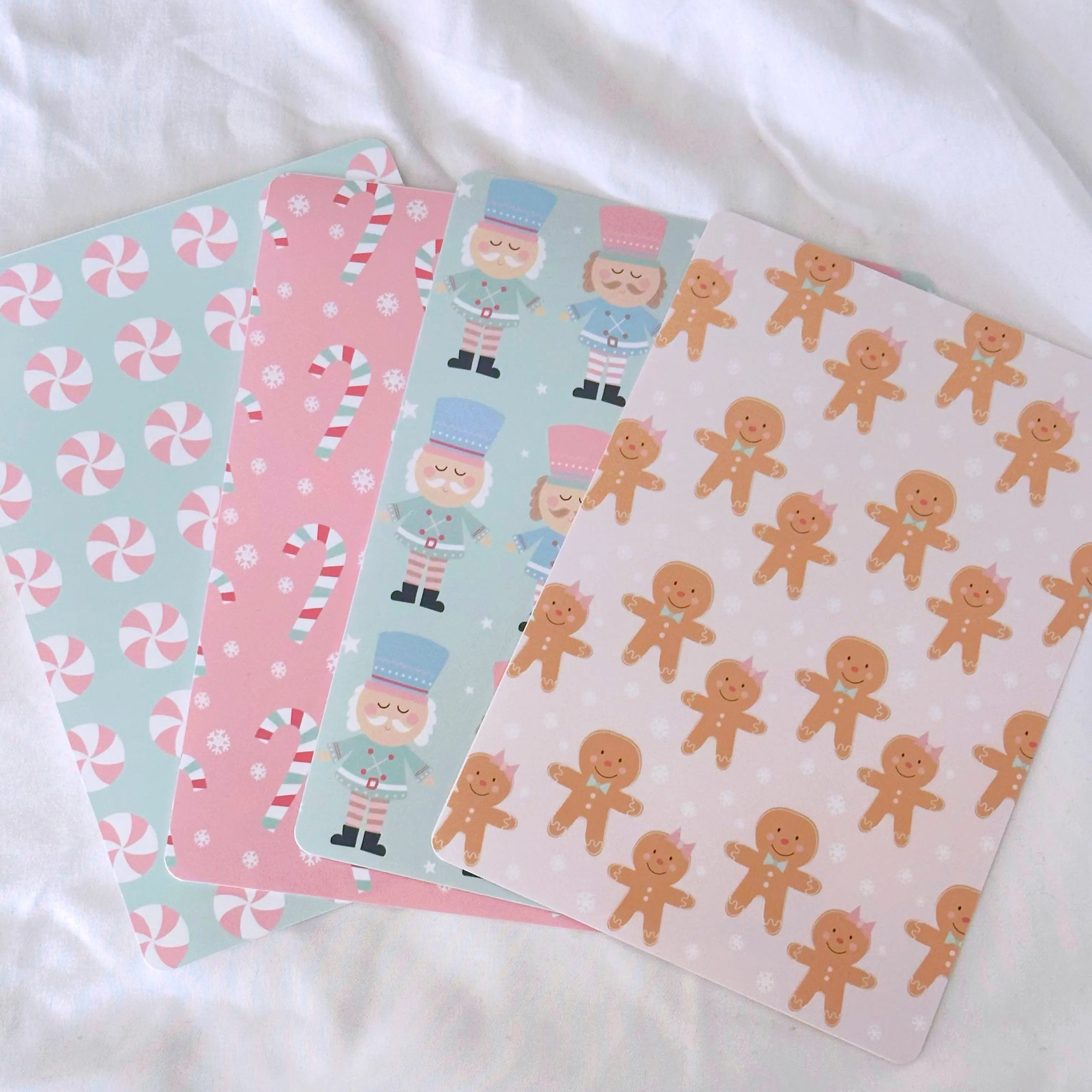 Pastel Kindle Inserts Collection | Christmas Patterns for Kindle Device Basic/Paperwhite