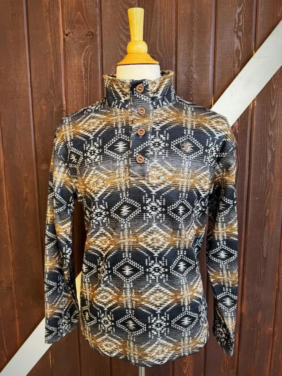 ARIAT – Mens Wesley Sweater ( BRINDLEWOOD SERAPE PRINT )