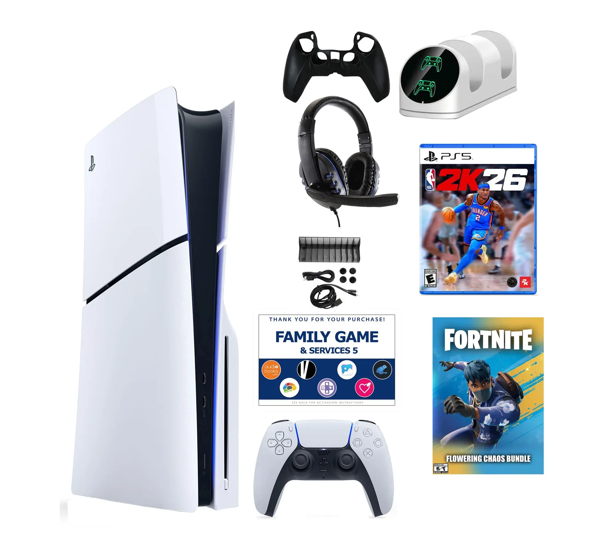 PS5 Slim Chaos with NBA 2K26 Accessories Kit &Voucher PS5 Slim Chaos with NBA 2K26 Accessories Kit &Voucher