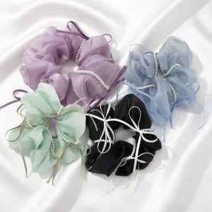 1Pack Satin Hair Scrunchies for Women -Glossy Satin Scrunchies for Hair SatinScrunchies for Girls Holiday Gift Silk Hair TieNo Damage Cute Satin Hair Scrunchie forStyling