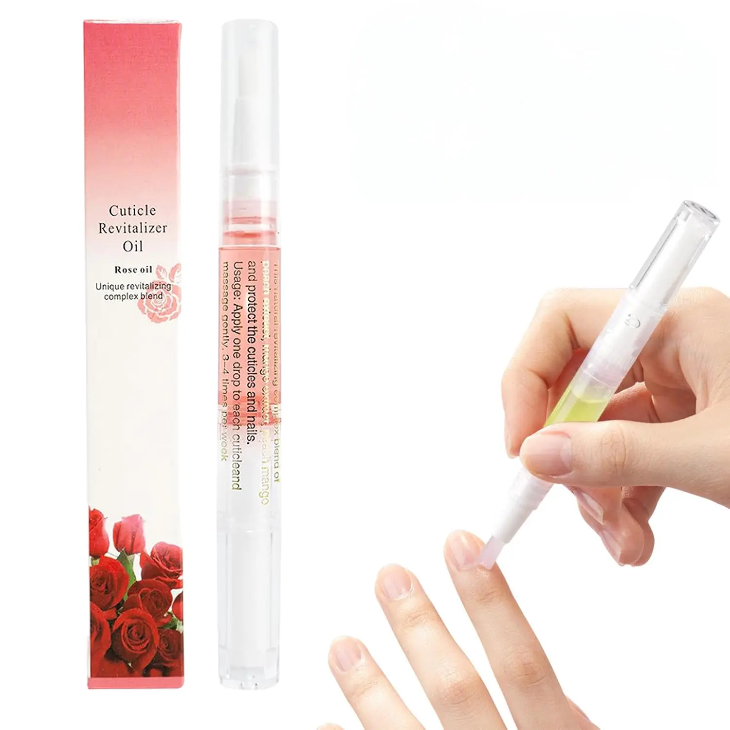 Nail Strengthener and Growth Oil Pen, Moisturizing Vitamin Cuticle Repair Treatment for Brittle, Thin, and Peeling Nails, Manicure, Nail Polish