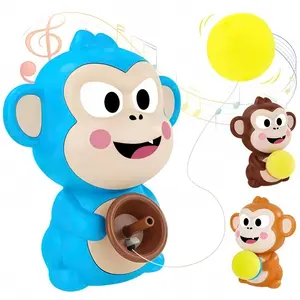 Prank Electric Monkey Launcher Party Game, Fun Card Adventure Toy, Random Launch Interactive Desk Game, Kids Gift, Holiday Present, Prank Gag Gift