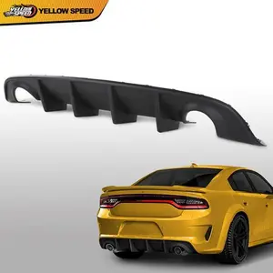 Fit For 2015-2023 Dodge Charger SRT Rear Bumper Valance Diffuser Lip Black