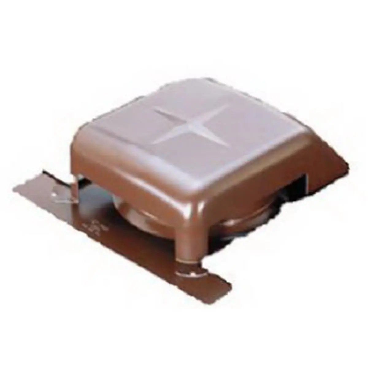 Air Vent RVG40010 8 in. Slant Galvanized Roof Vent - Black